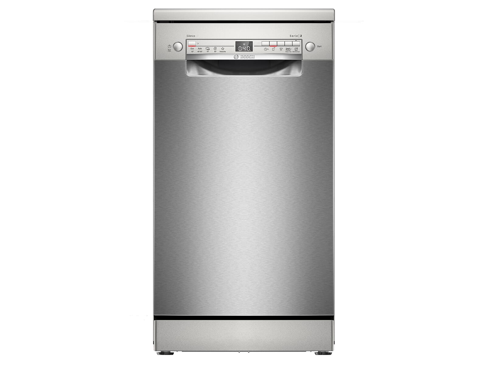 Bosch SPS2HKI42E, Serie 2, Freistehender Geschirrspüler 45 cm Gebürsteter Stahl Bosch SPS2HKI42E, Serie 2, Freistehender Geschirrspüler 45 cm Gebürsteter Stahl