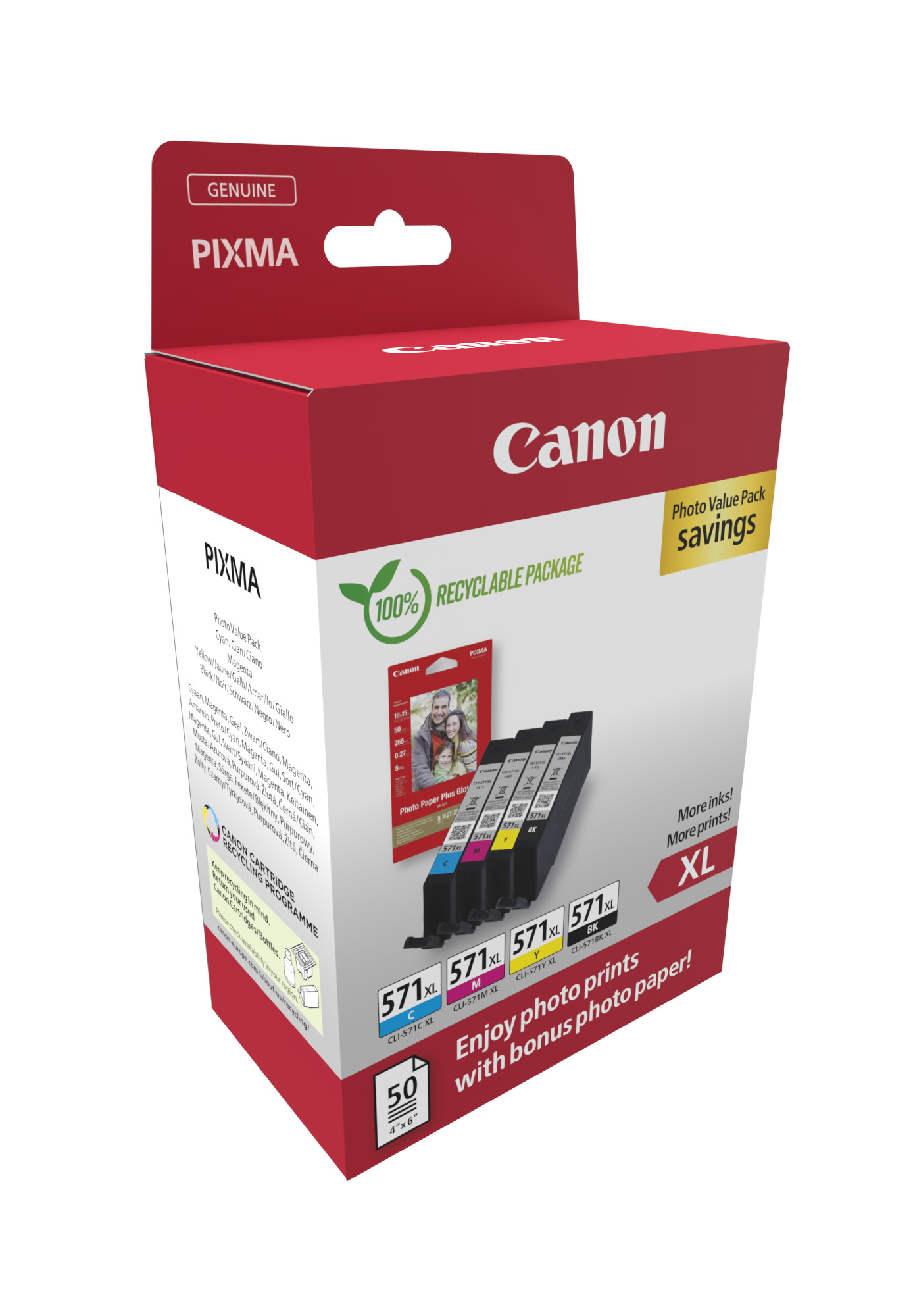 Canon CLI-571XL BK/C/M/Y