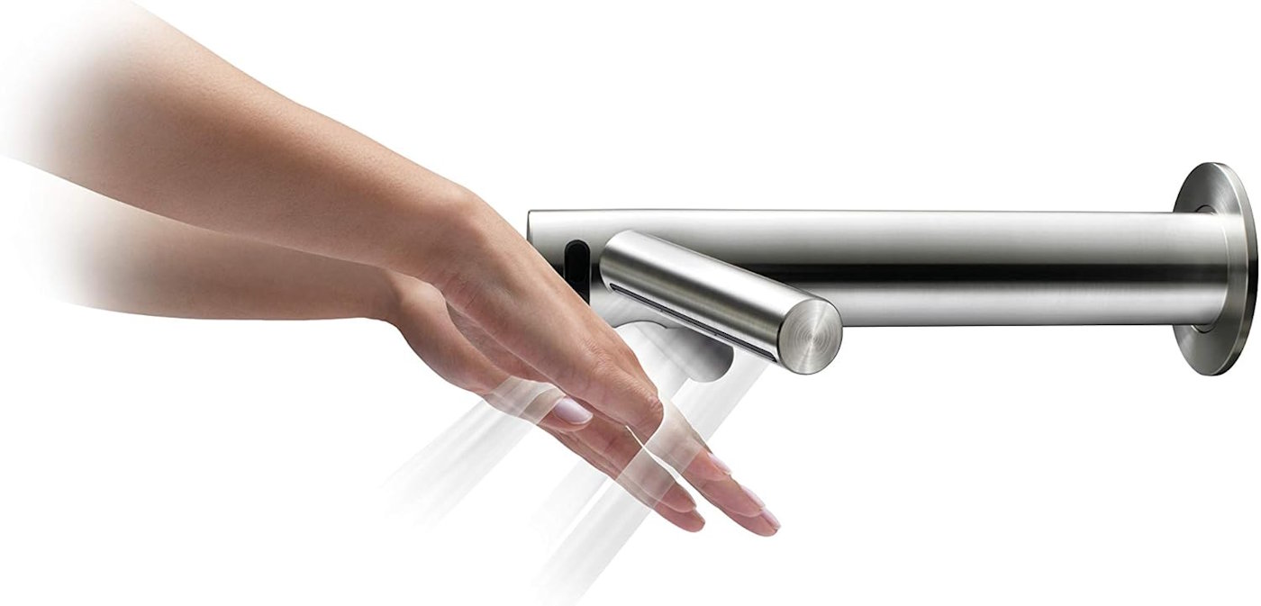 Dyson Airblade Wash+Dry WD06, Händetrockner mit Armatur, Wandmontage, edelstahl