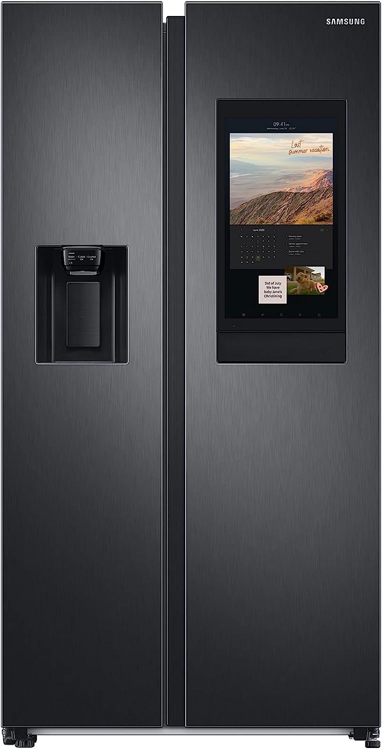 Samsung RS6HA8891B1/EG Side-by-Side Kühlschrank, Premium Black Steel