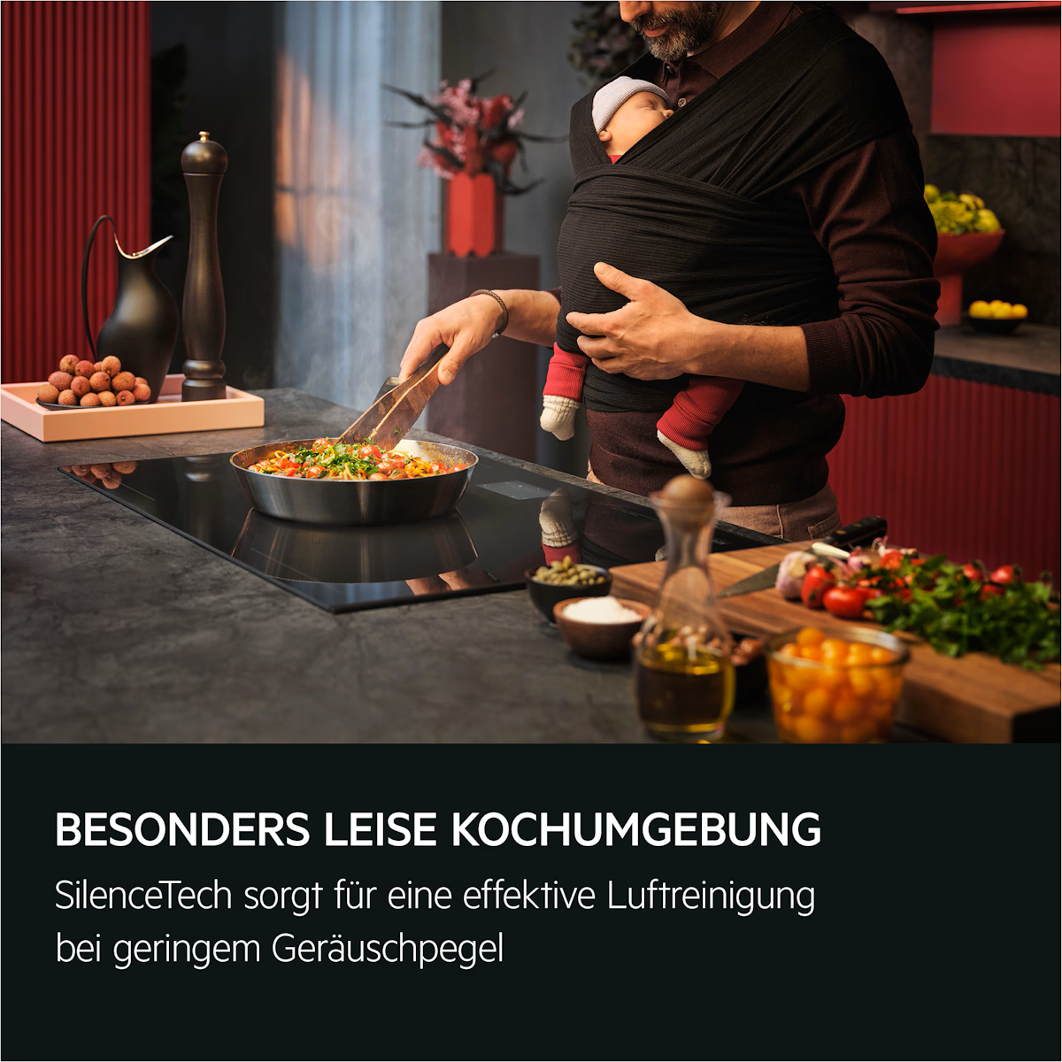 Breeze-Modus zur geräuschlosen Luftreinigung nach dem Kochen