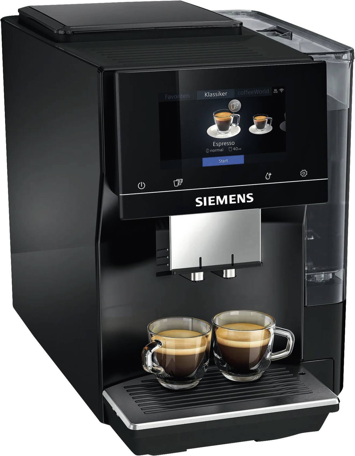 Siemens TP713D09 EQ.700 classic Kaffeevollautomat, schwarz, Home Connect, WiFI