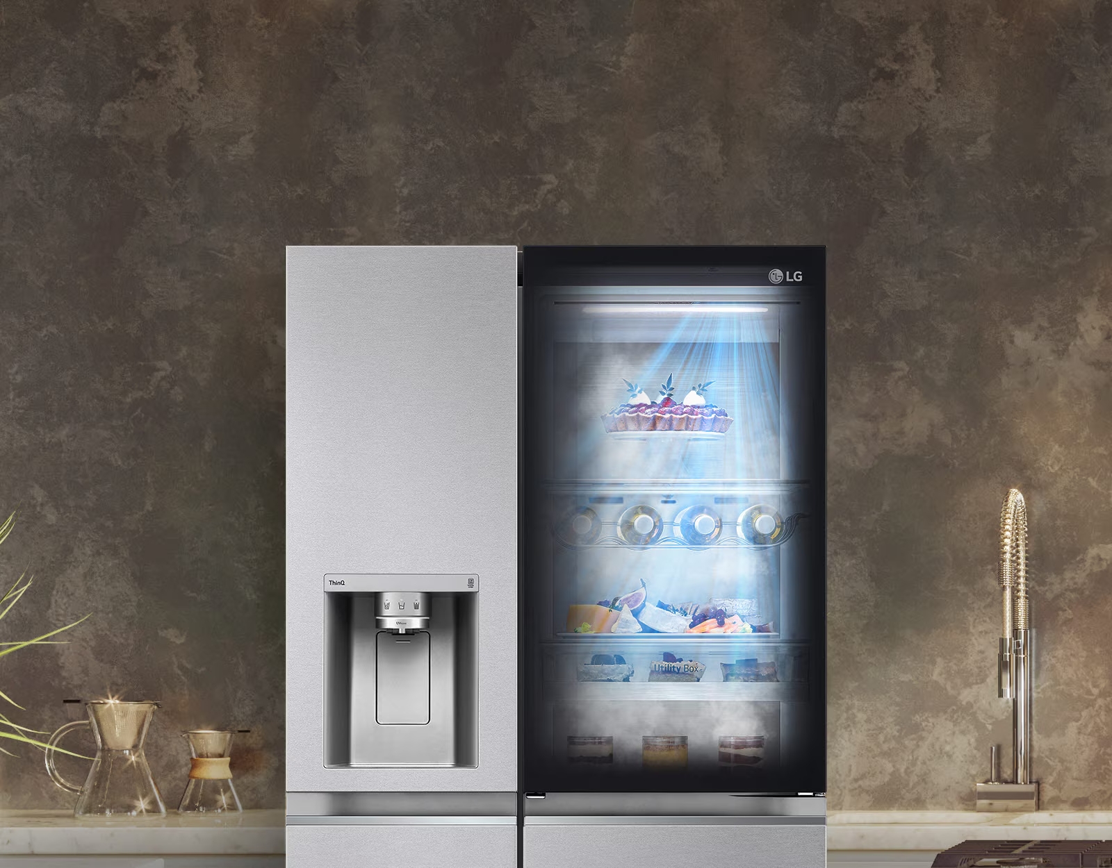 DoorCooling+™ sorgt für gleichmäßige Kälte LG GSXV90MCAE DoorCooling Plus Lüftung