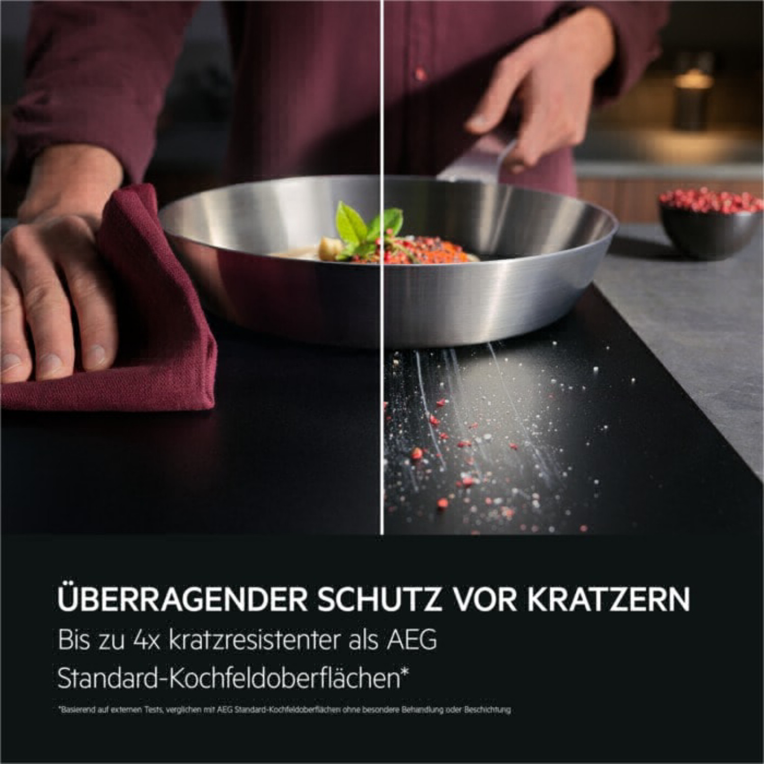 AEG Exclusiv TII84B10FZ SaphirMatt Induction Hob 80cm | EAN: 7333394023175