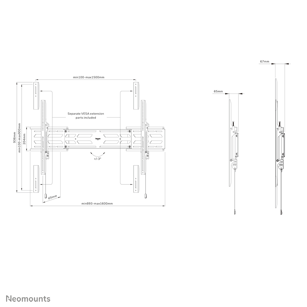 Neomounts WL30S-950BL19
