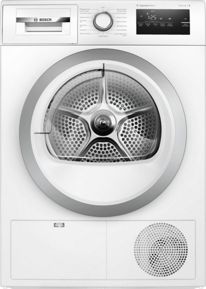 Bosch WTN852H3 Serie 4 Kondenstrockner Bosch WTN852H3 Kondenstrockner Serie 4, Frontansicht in Weiß