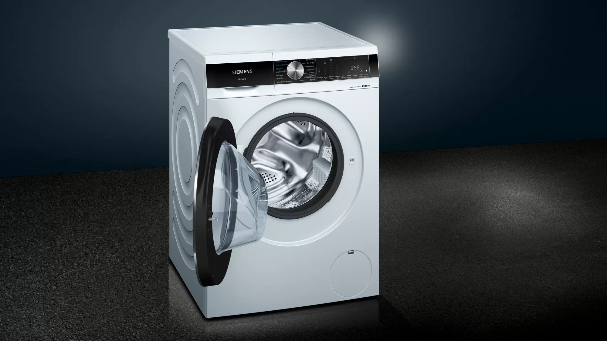Siemens WN44G240 iQ500 washer dryer, 9/6 kg, 1400 rpm.