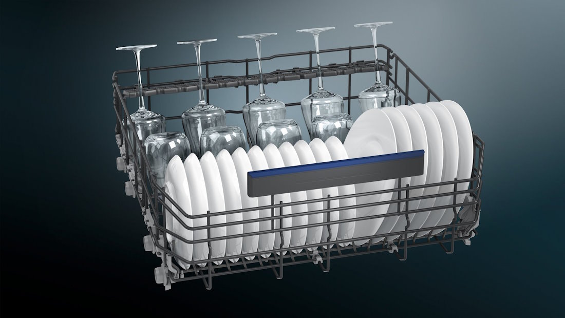 SIEMENS SX95EX07CE vollintegrierbarer Geschirrspüler Serie iQ500 - 	glassZone – der spezielle Bereich, der Ihre Gläser schützt.