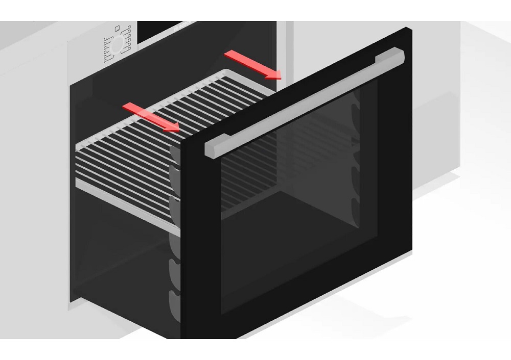 Bosch oven trolley extraction system and 3D hot air