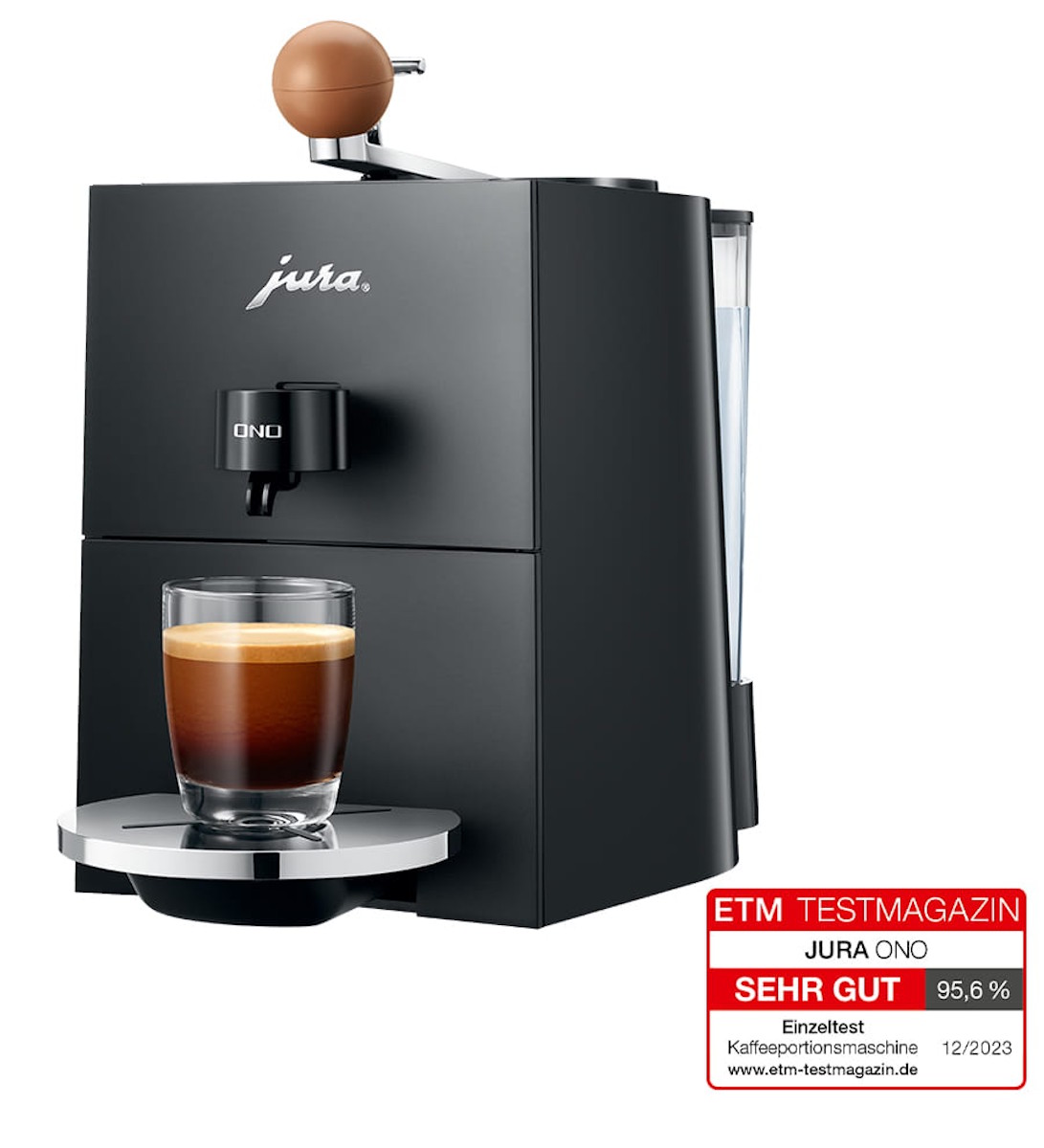 JURA ONO Coffee Black 15505 Kaffeemaschine von der Seite