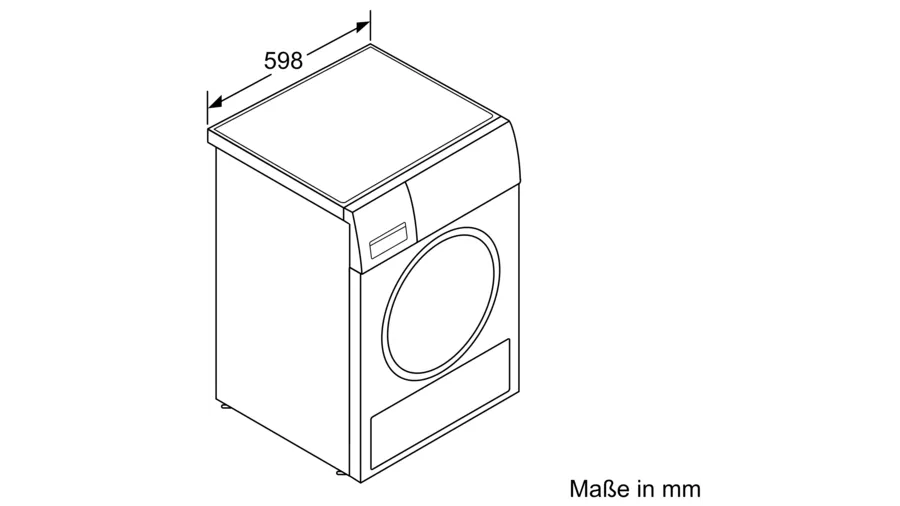 BOSCH Wärmepumpentrockner Serie 6 Maße