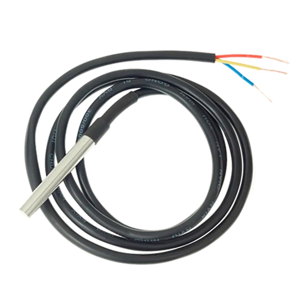 Shelly Temperatursensor DS18B20 | Digitaler Kabel-Temperaturfühler | Für Shelly Plus Add-on | Bis zu 5 Sensoren parallel | 1-Wire