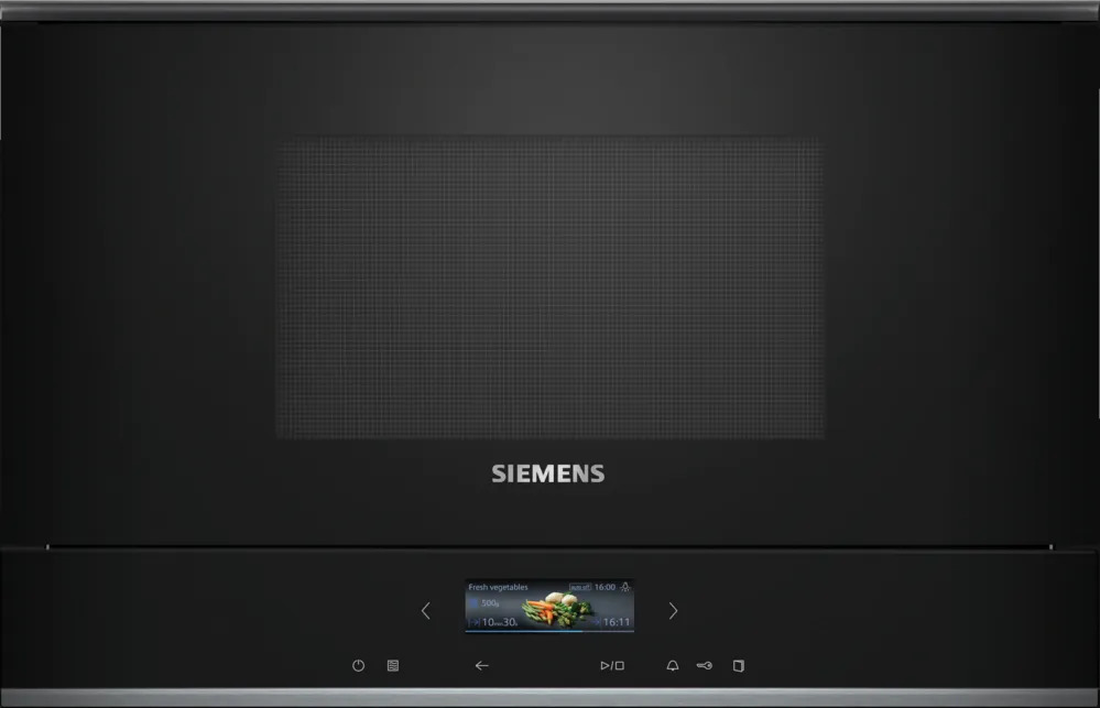 SIEMENS BF722R1B1 iQ700 Built-in microwave black, stainless steel