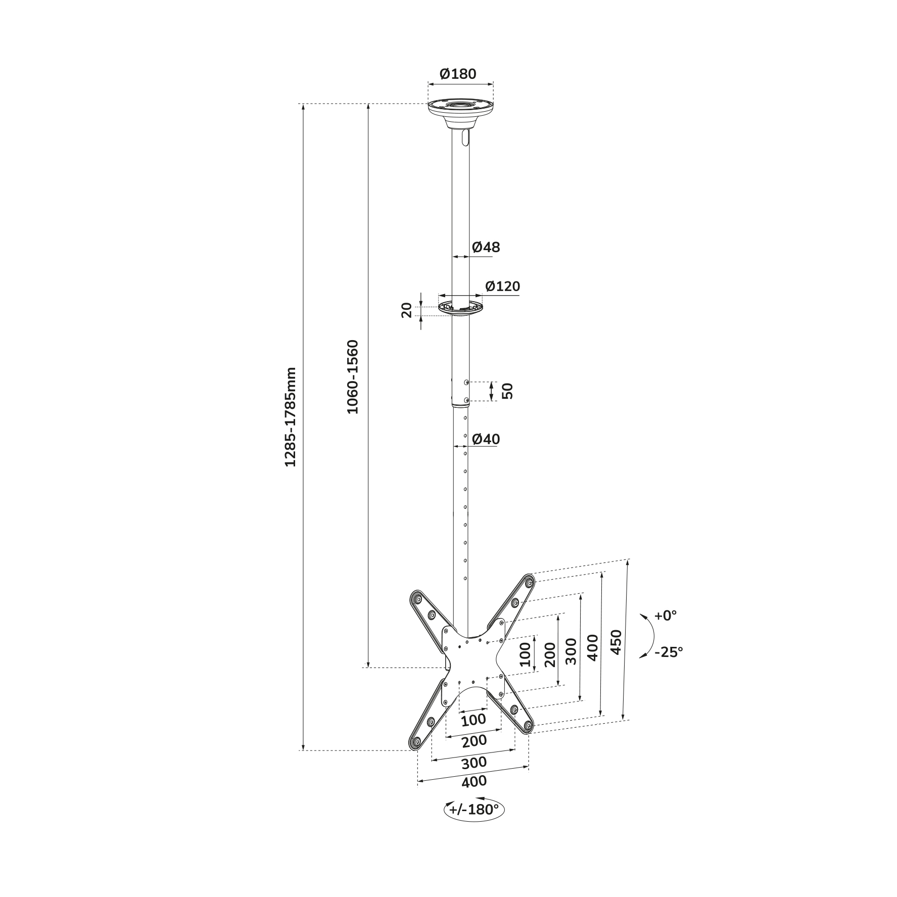 Neomounts FPMA-C340BLACK