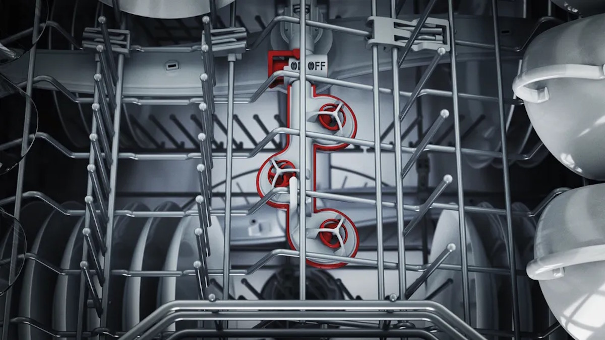 Bosch SMI6ZCS16E, Spüldüsenansicht