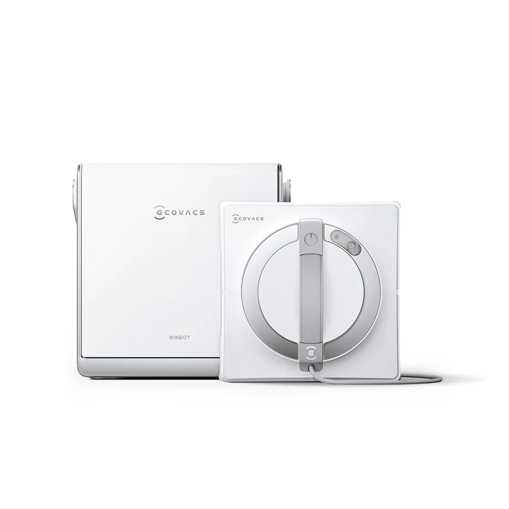 Ecovacs WINBOT W2 PRO OMNI Fensterputz-Roboter | Mobile All-in-One Station | Akkubetrieb | WIN-SLAM 4.0 | 3-Düsen-Spraysystem