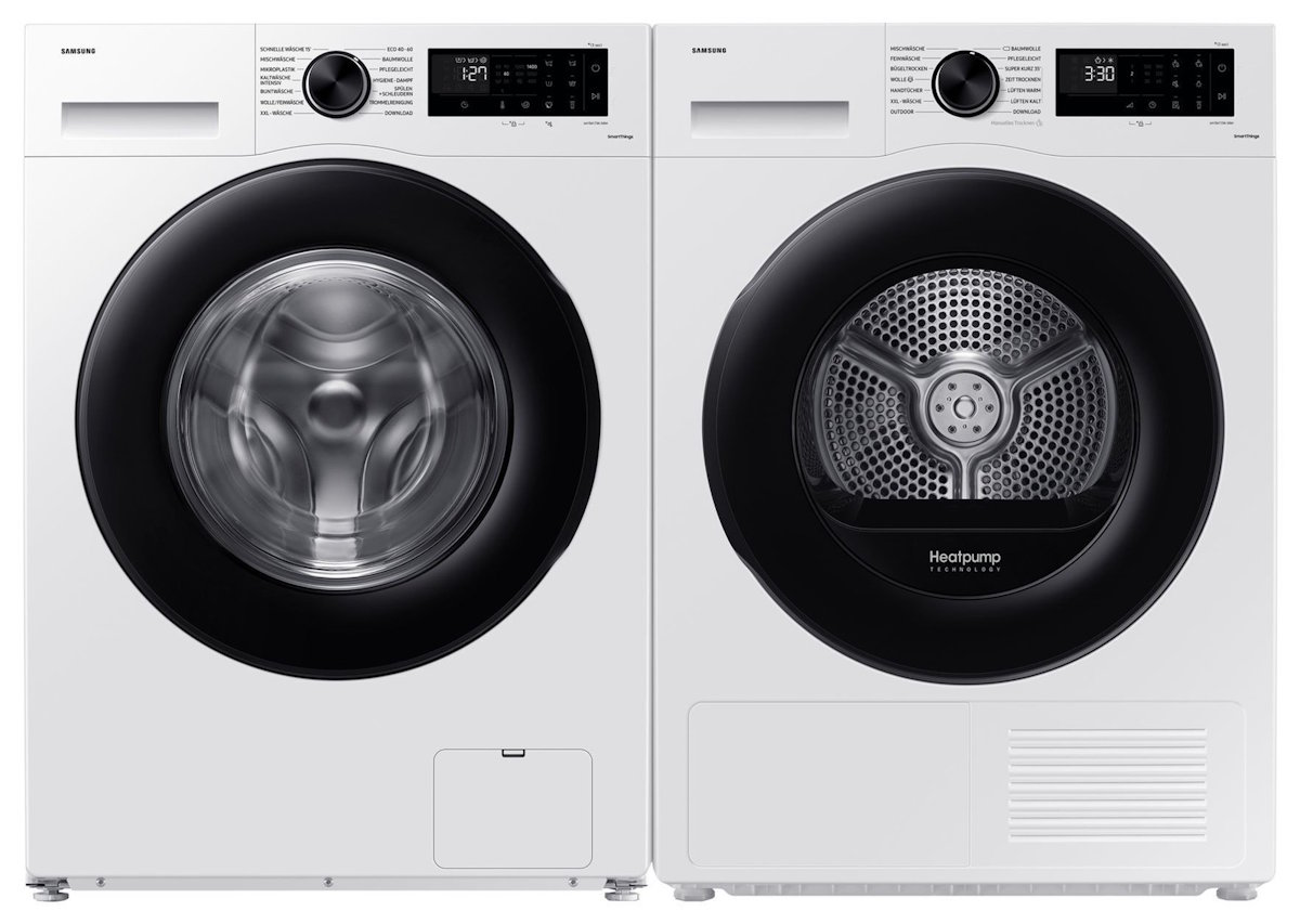 Samsung WW90CGC04AAEEG Waschmaschine 9kg | EEK: A | ecobubble | Dampf | WiFi SmartThings | 1400 U/min