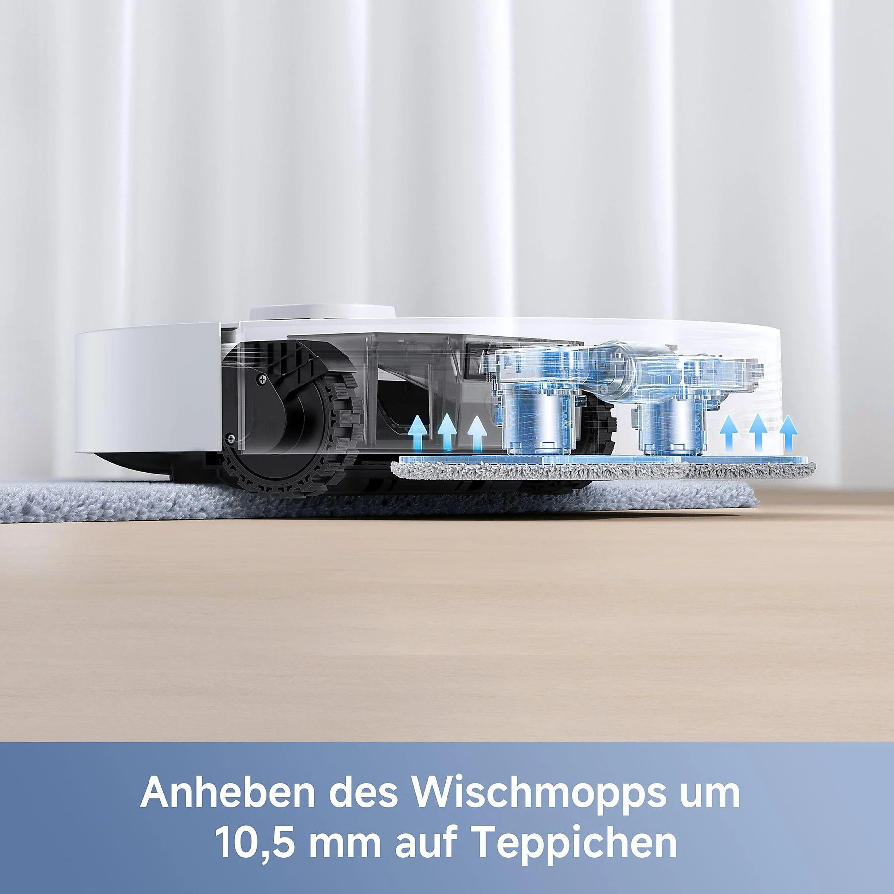 Dreame MOVA E30 Ultra hebt den Wischmopp automatisch an
