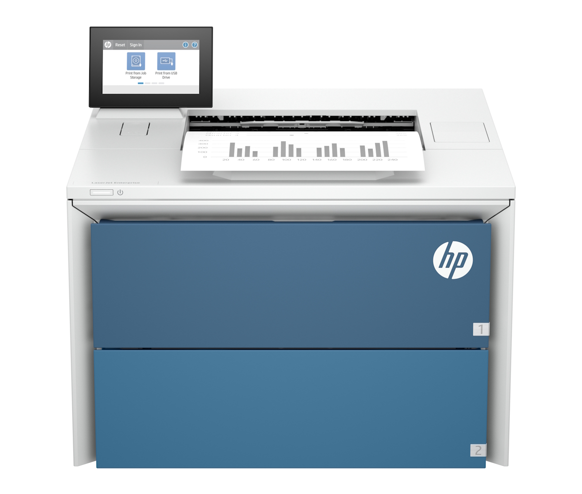 HP LaserJet Enterprise 5502dn – S/W-Laserdrucker 50 S./Min., Duplex, LAN, USB, AirPrint, A4, 675R6A#B19