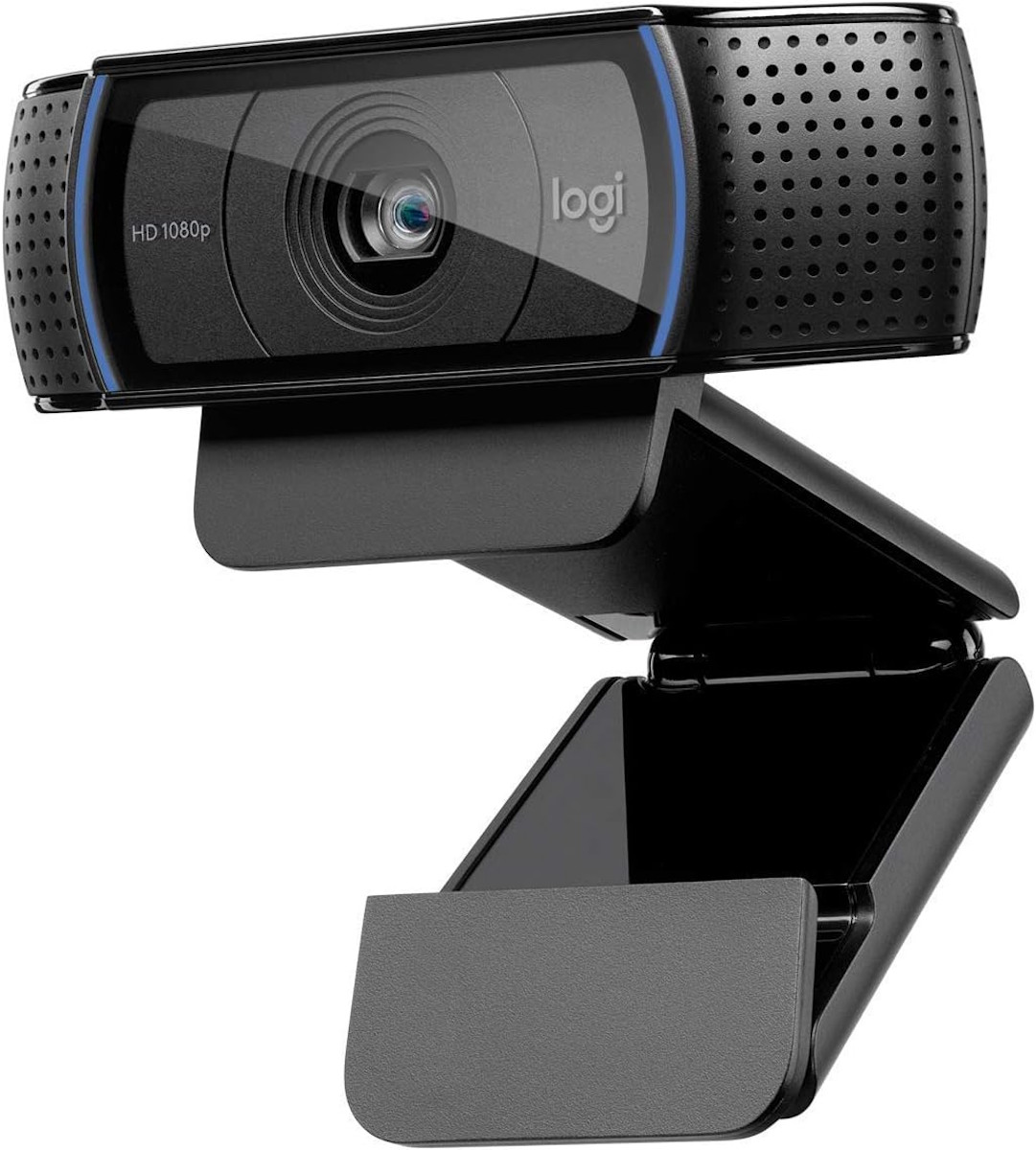Logitech C920 Webcam in der Perspektive von schräg oben