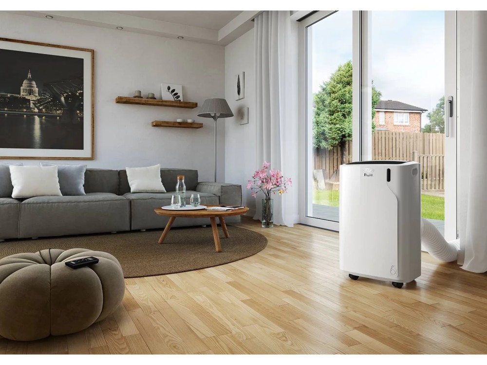 De`Longhi PAC EM90 SILENT Pinguino Tragbare klimaanlage - 63 db - luftstrom 400 m3 / h - weiß