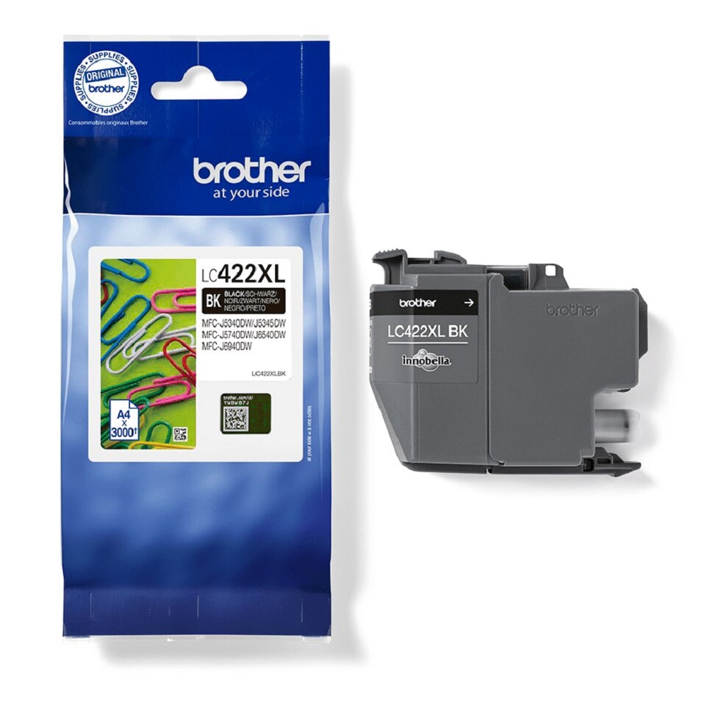 Brother LC422XLBK Druckerpatrone 1 Stück(e) Original Hohe (XL-) Ausbeute Schwarz