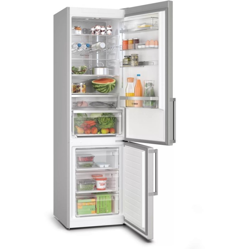 BOSCH Kühl-Gefrier-Kombination KGN39AIBT, EEK: B, Edelstahl mit Antifingerprint, Freistehend, 203 x 60 cm, 4242005253326