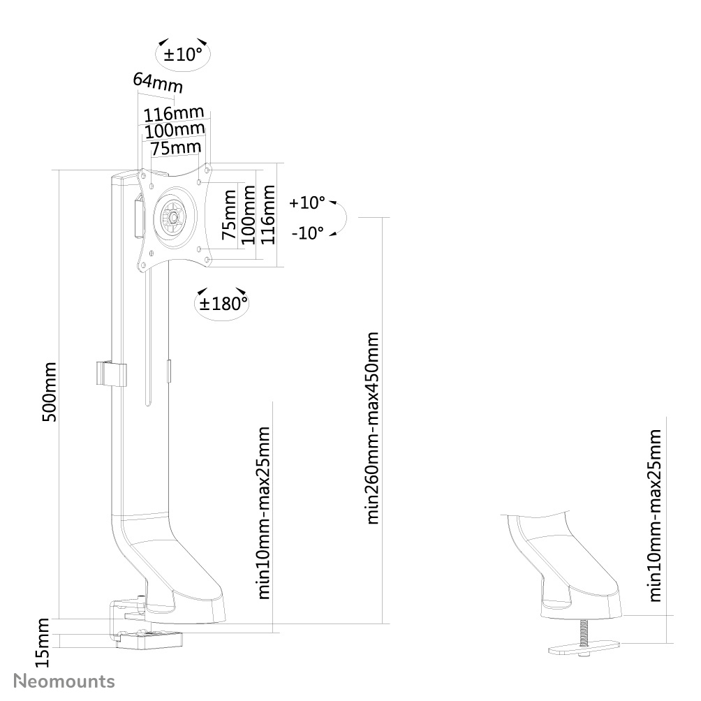 Neomounts FPMA-D860BLACK