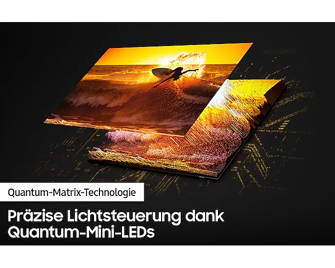 Samsung's innovative technology that combines Quantum Dot technology and mini LED backlighting to create a stunning picture.
