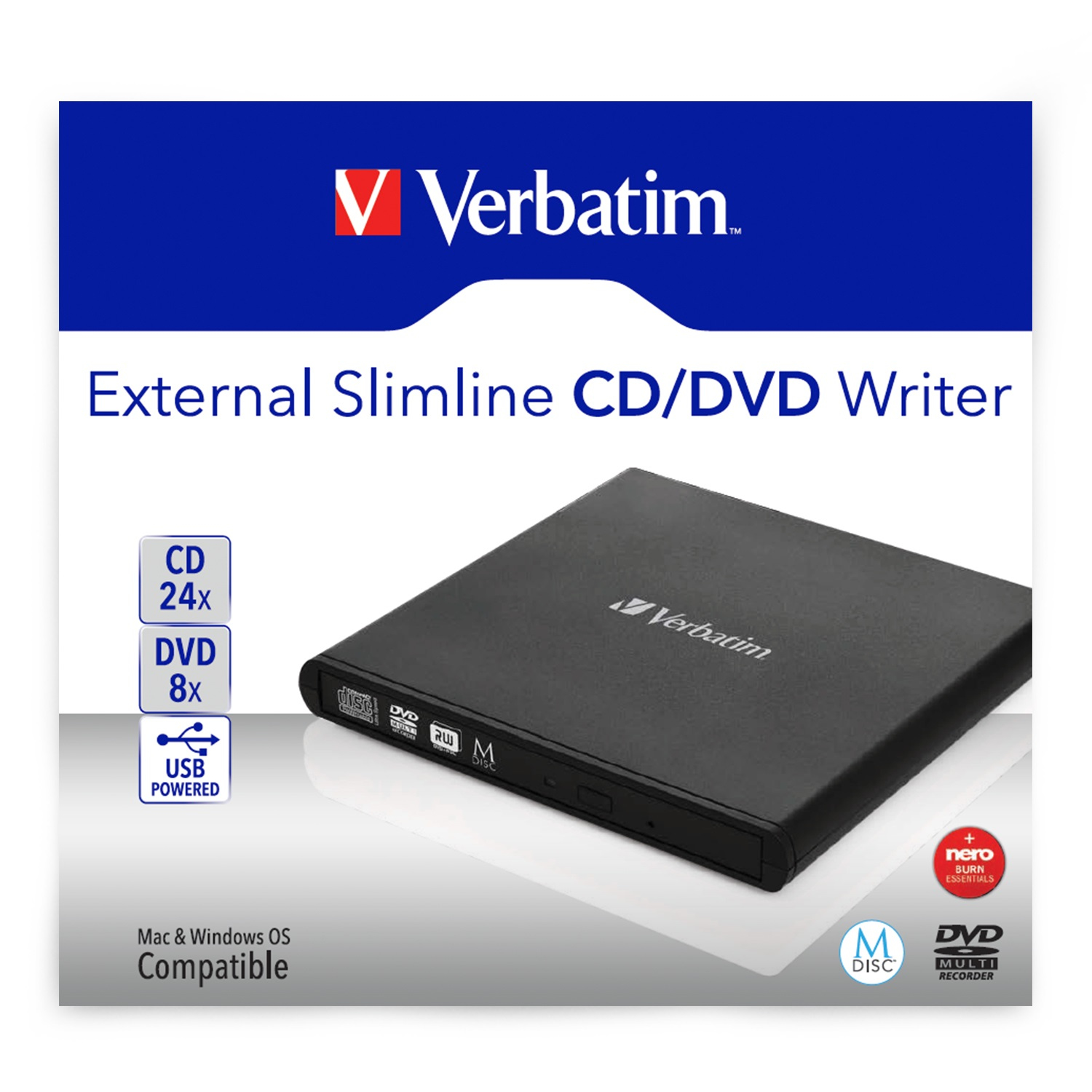 Verbatim Slimline CD/DVD-Brenner