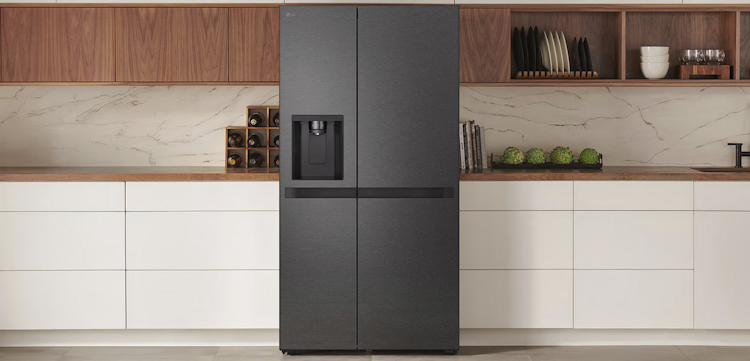 LG GSLC41EPPE Side-by-Side Kühlschrank Premium Steel Black