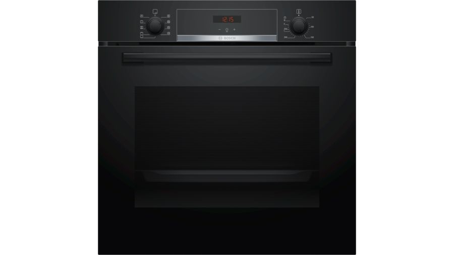 BOSCH HBA534EB0 autares Einbaubackofen mit 3D Heißluft, 60 cm - schwarz