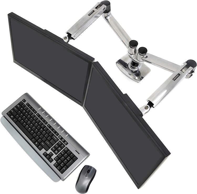 Ergotron LX Dual Side-by-Side Arm Ergotron LX - Maximale Flexibilität am Arbeitsplatz