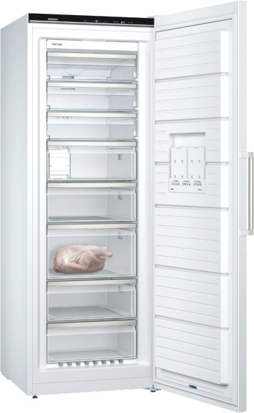 SIEMENS GS58NAWCV Freestanding freezer, 13 h storage time in case of failure, 191 cm