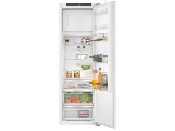 BOSCH Series 6 KIL82ADD0, Built-in refrigerator with freezer compartment, 177.5 x 56 cm, Flat hinge with soft closing
