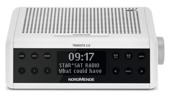 NORDMENDE Transita 115 DAB+/FM clock radio, white