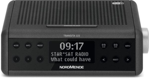 NORDMENDE Transita 115 DAB + FM clock radio black
