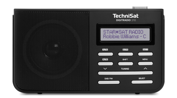TechniSat DigitRadio 210 Portable radio DAB+, FM schwarz/silber