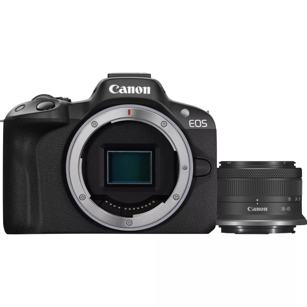 Canon EOS R50 spiegellose Kamera + RF-S 18-45 mm