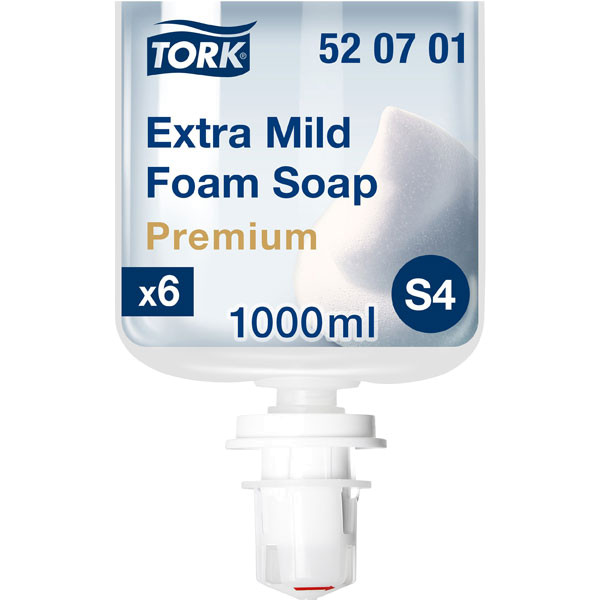 Tork 520701 - Premium extramilde Schaumseife 1000 ml Flasche