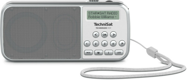 TechniSat Techniradio RDR Pocket radio DAB+, FM AUX, USB, weiss