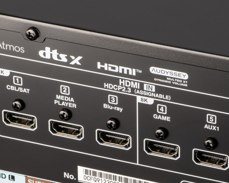 Denon AVRX1800H DAB 7.2 Kanal 175W 8K AV-Receiver mit HEOS® Built-in und DAB+: 0747192140137