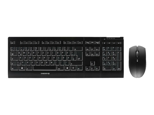 CHERRY B.UNLIMITED 3.0 - Keyboard and mouse set - wireless - 2.4 GHz - German - black (JD-0410DE-2