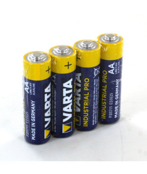 Varta 4006 Batterie Industrial AA Mignon LR6 | 4er Pack mit hoher Leistung und langer Lebensdauer