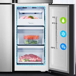Hisense RQ563N4SI2 French door fridge (stainless steel) EAN: 6921727048424