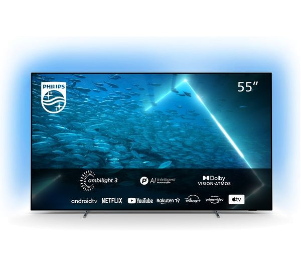 Philips 55OLED707 - 139 cm (55") Diagonalklasse OLED-TV - Smart TV - Android TV - 4K UHD (2160p) 384