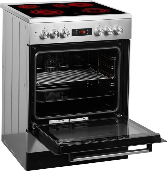 Beko FSM67320GXS Electric cooker (stainless steel) - 60cm wide - glass ceramic hob hot air convection