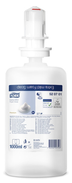 Tork Premium Foam Soap extramild each 1000 ml unscented, order now cheap online at Store-Jet.com