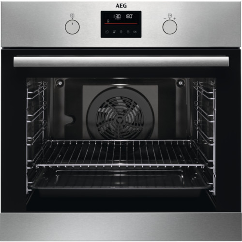 AEG BPS335061M, 6000 Surroundcook built-in oven, pyolytic self-cleaning, stainless steel