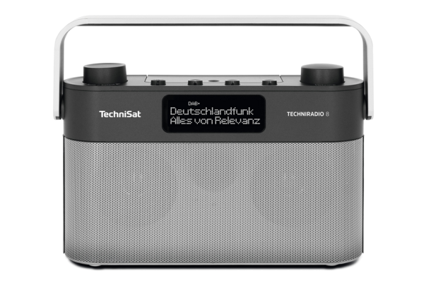 TechniSat TechniRadio 8 - Tragbares DAB-Radio - 6 Watt schwarz/silber